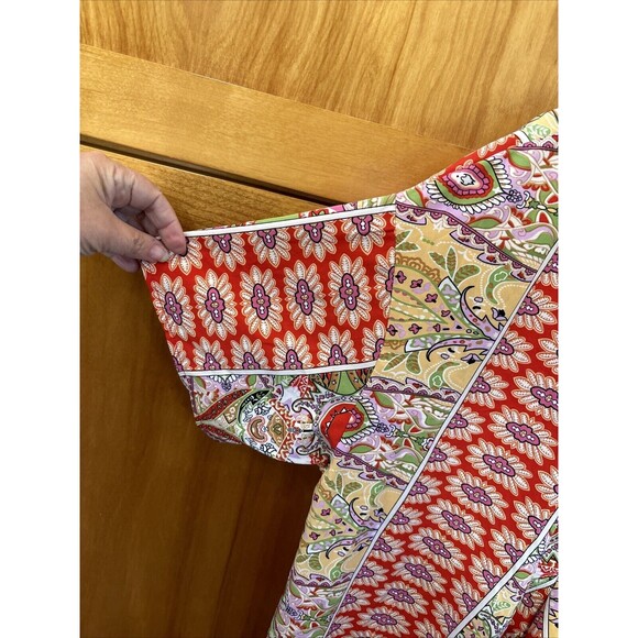 Shein Curve Lune Women Floral Open Front Kimono Shorts Set Pockets Duster 1XL - Picture 12 of 16